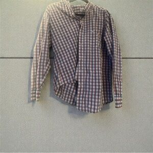 Dockers Men's Blue and Red Plaid Shirt